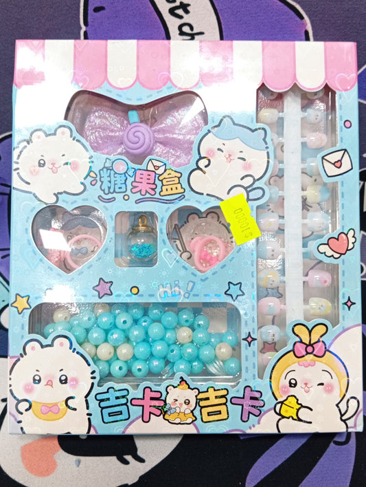 Set de bijouterie para armar con uñas postizas