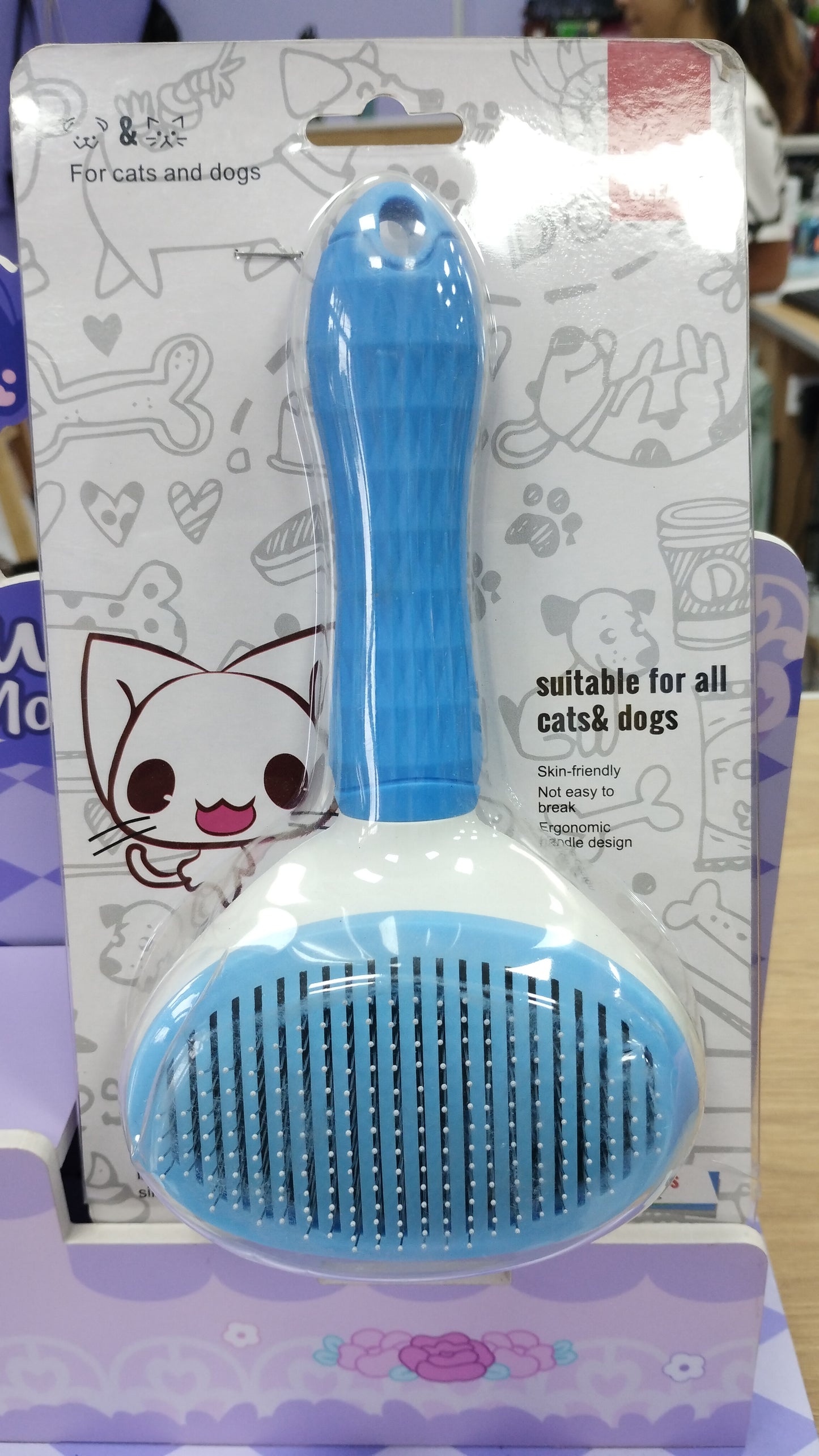 Cepillo autolimpiante para mascota