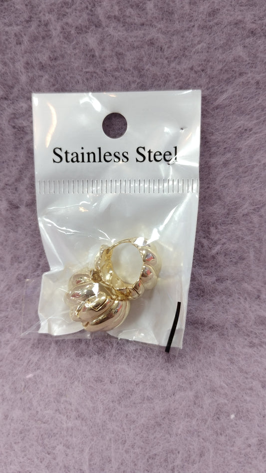 Aros de acero dorado