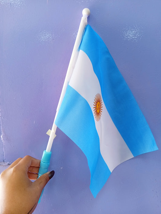 Bandera Argentina con luces