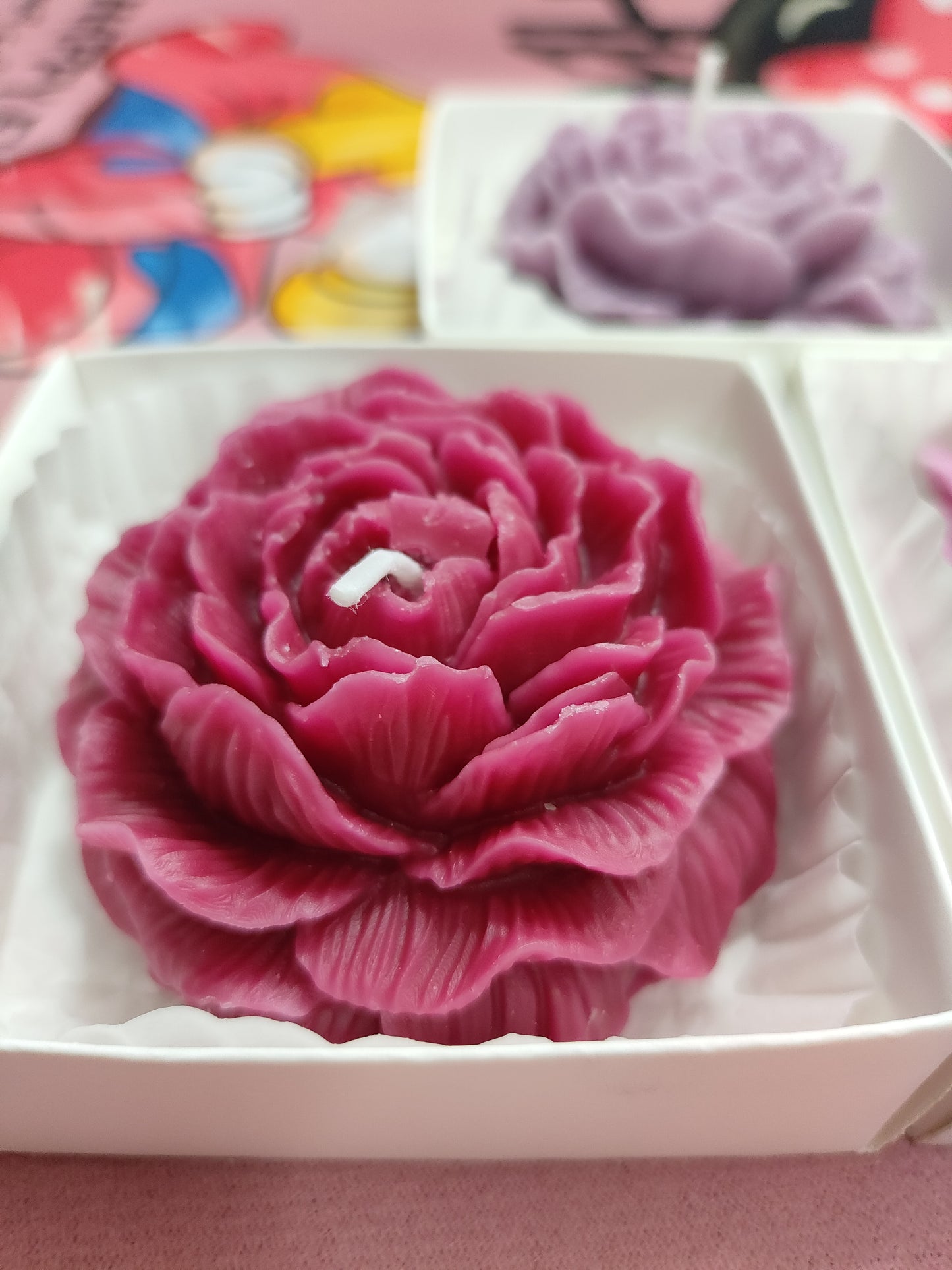 Velas con forma de flor