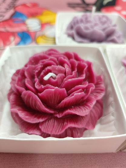 Velas con forma de flor