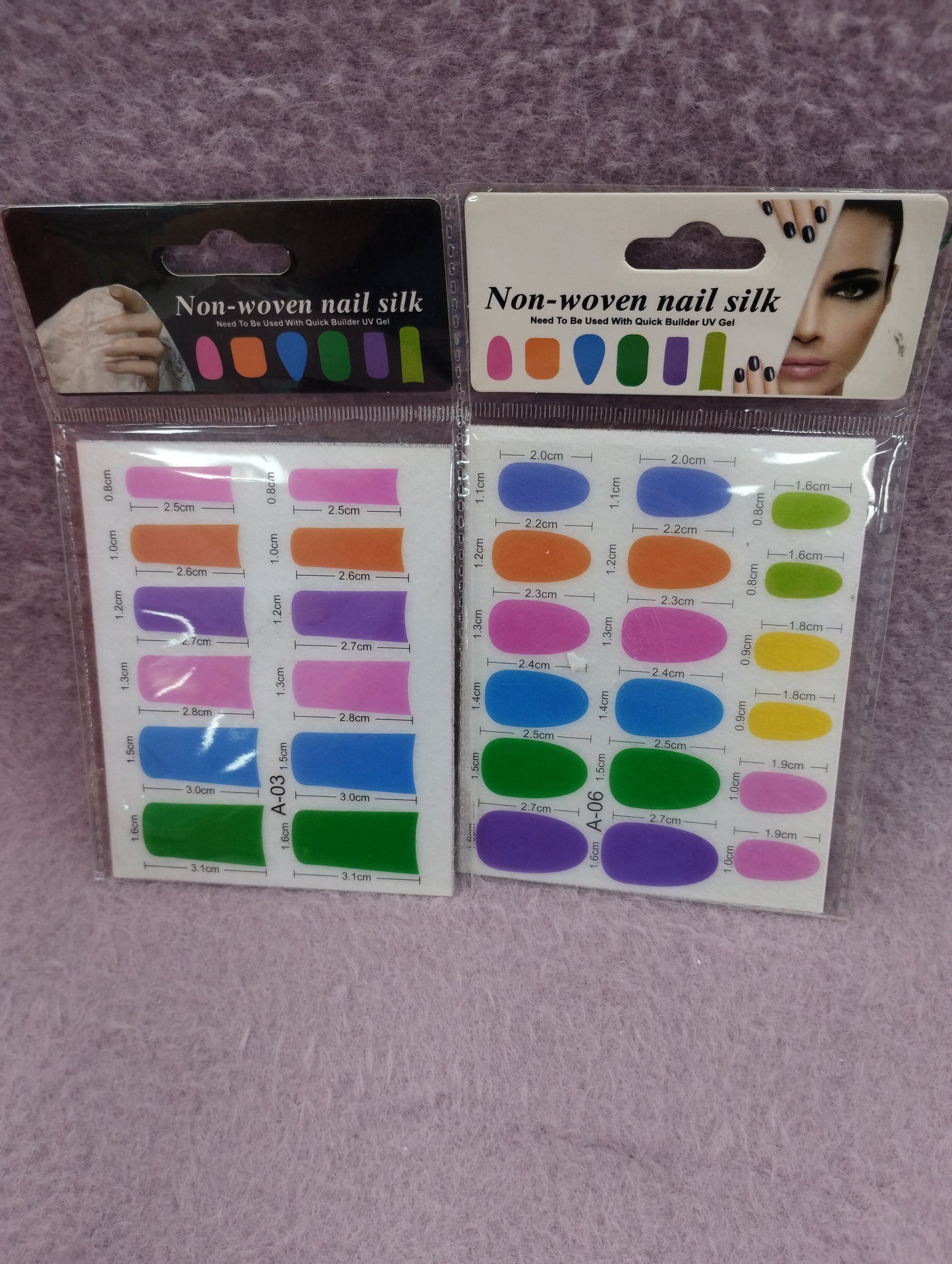 Non-woven nail silk