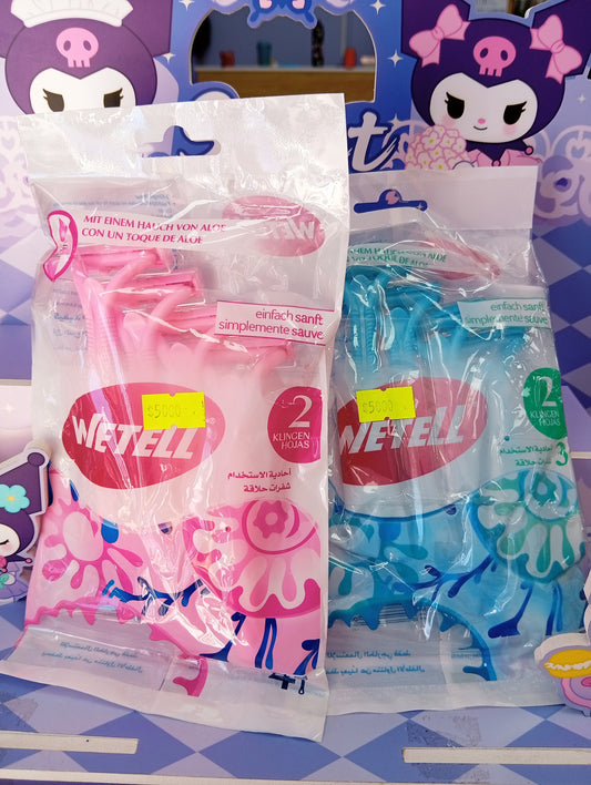 Pack 4 máquinas de afeitar Wetell