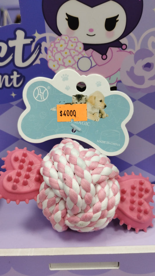 Pelotita y hueso para mascota