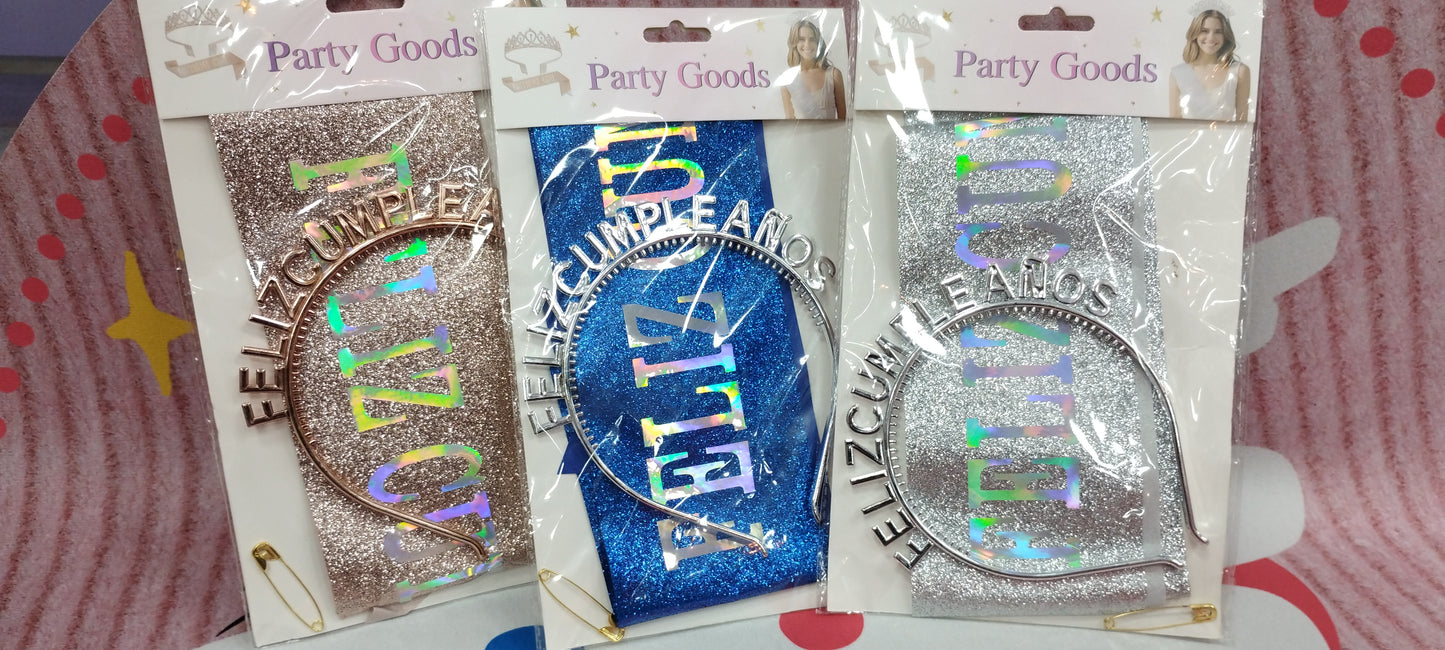 Set de accesorios para cumpleaños