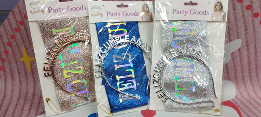 Set de accesorios para cumpleaños