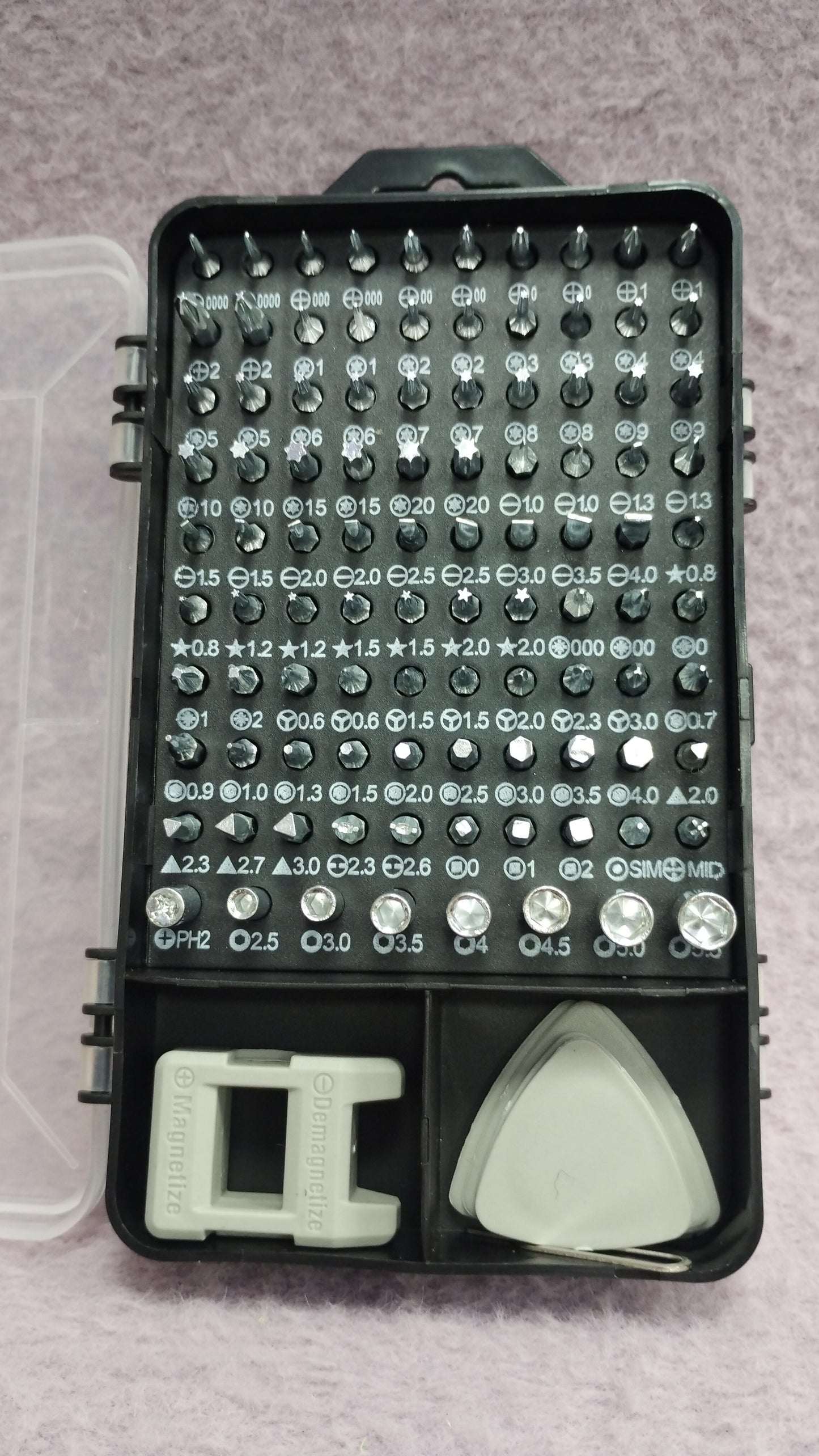 Kit de destornilladores de precisión 115 en 1