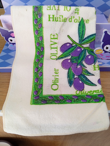Repasador con diseños Blanco Oriental