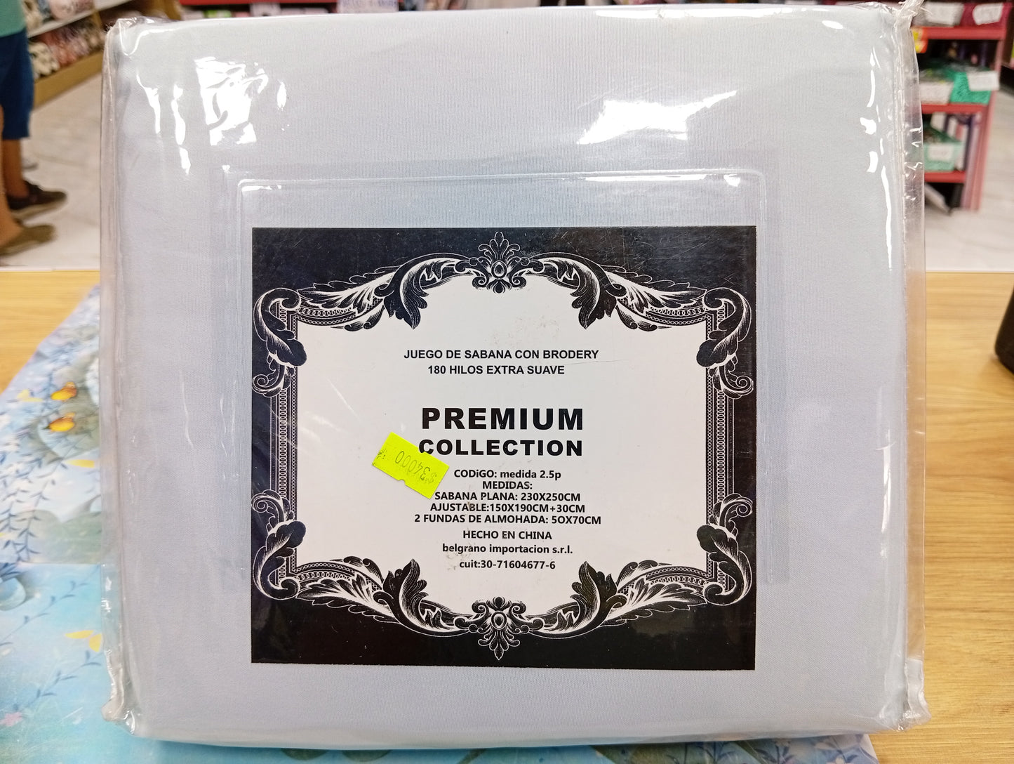 Juego de sábana con brodery Premium Collection