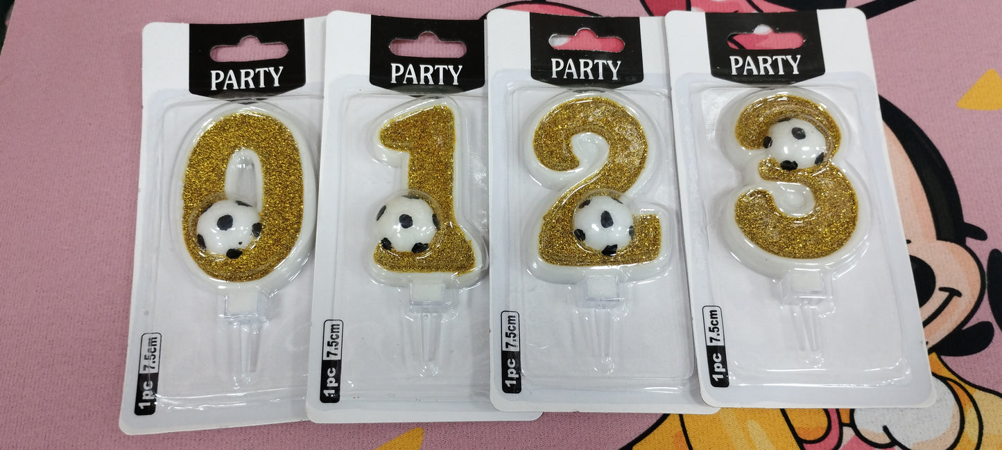 Velas  de números para cumple