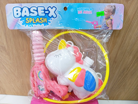 Mochila de agua unicornio