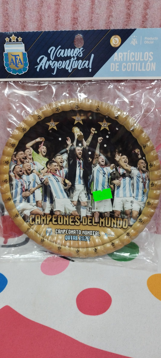 Platitos de cartón de los campeones del mundo