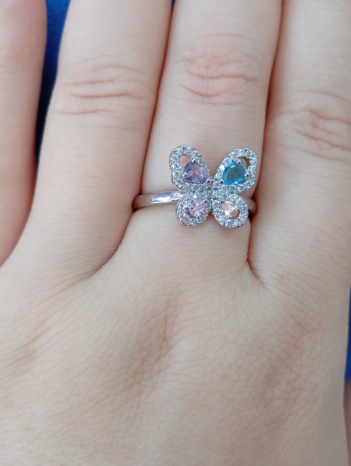 Anillo mariposa/ diamantes