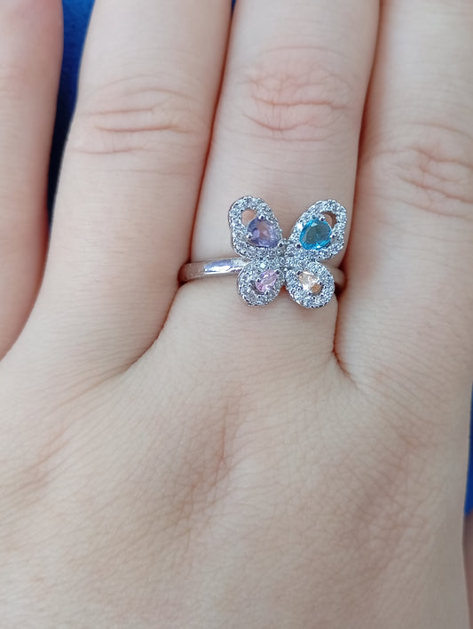 Anillo mariposa/ diamantes