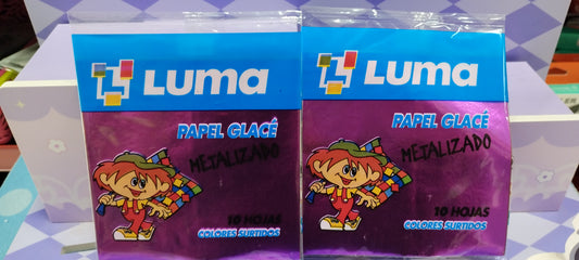 Papel glacé metalizado