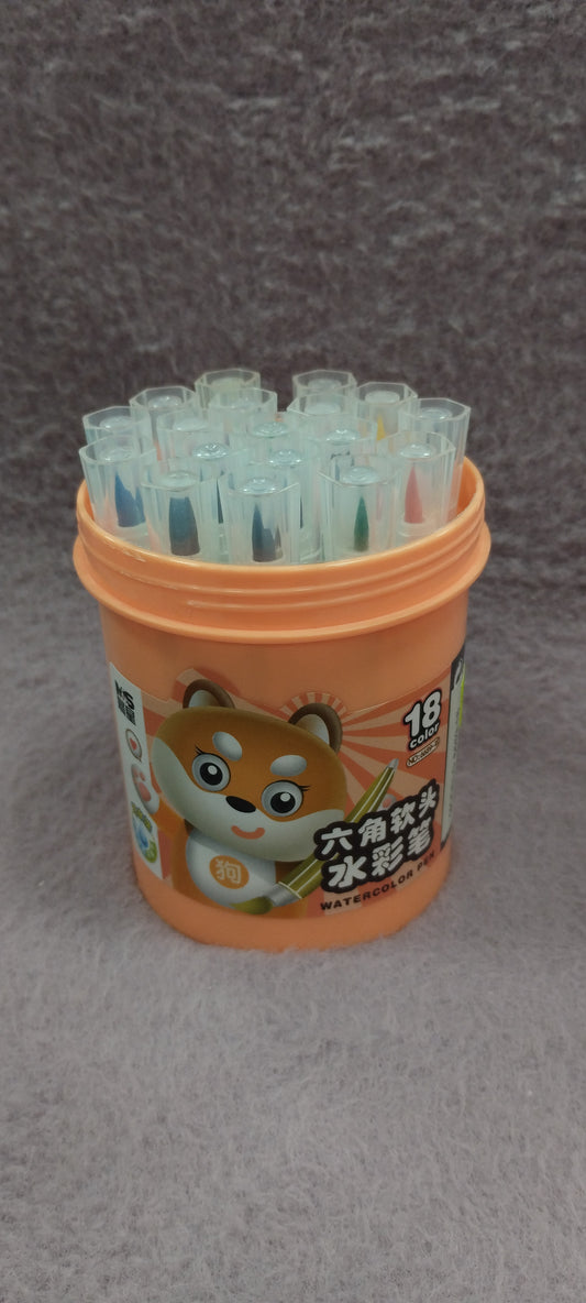 Set de 18 plumones de colores