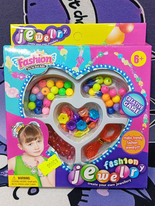 Kit para armar pulseras con forma de corazón