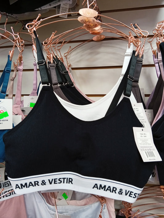 Corpiño deportivo armado (poca almohadilla). Talle: M/L, L/XL,
