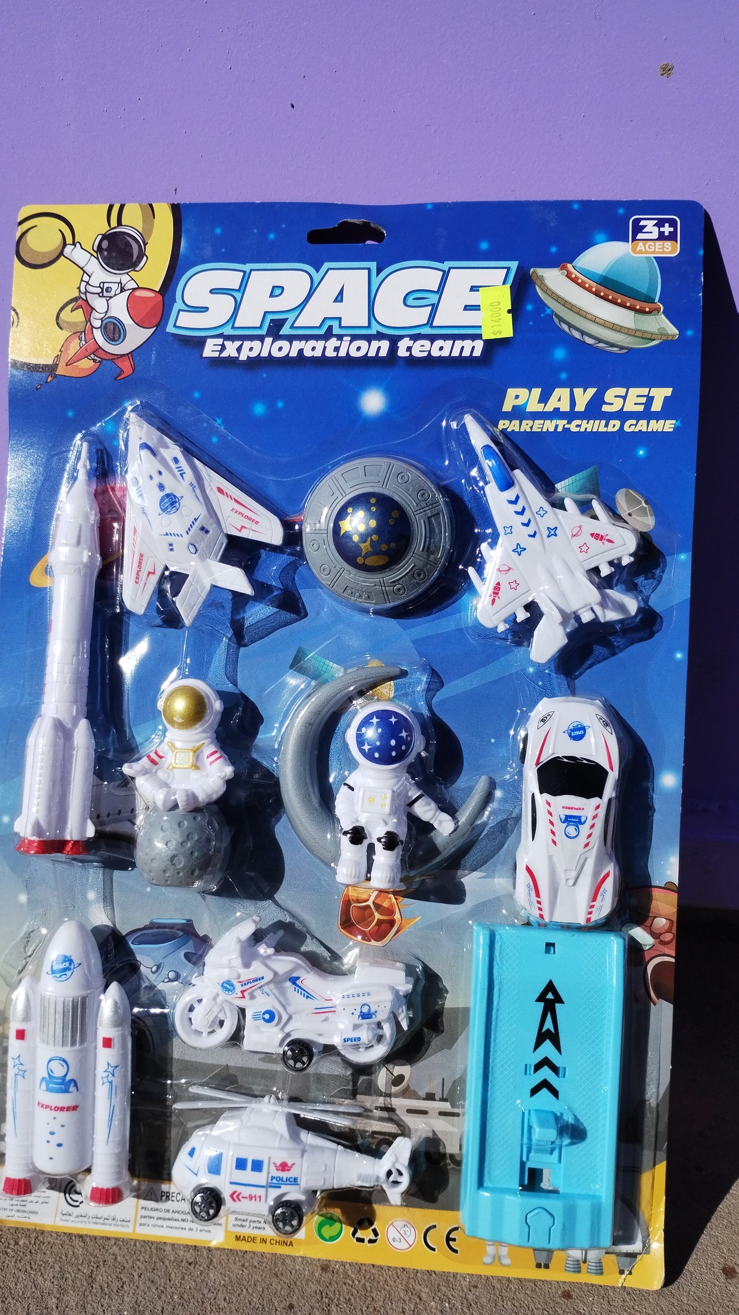 Set de juguete de astronauta