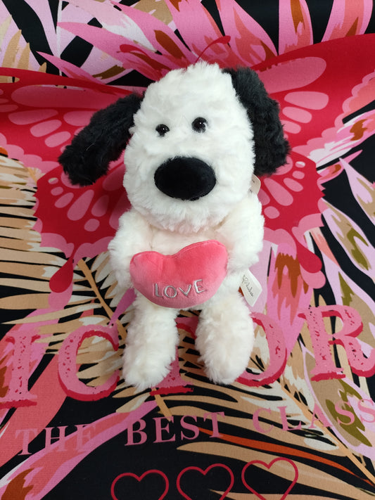 Peluche perrito con corazon