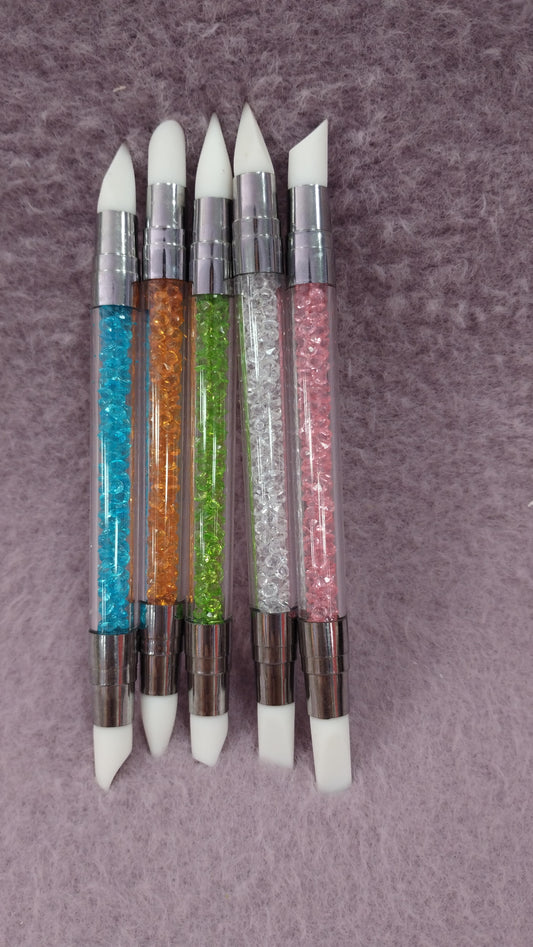 Set de pinceles de silicona para uñas