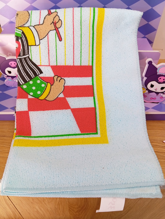Repasador con diseños Blanco Oriental