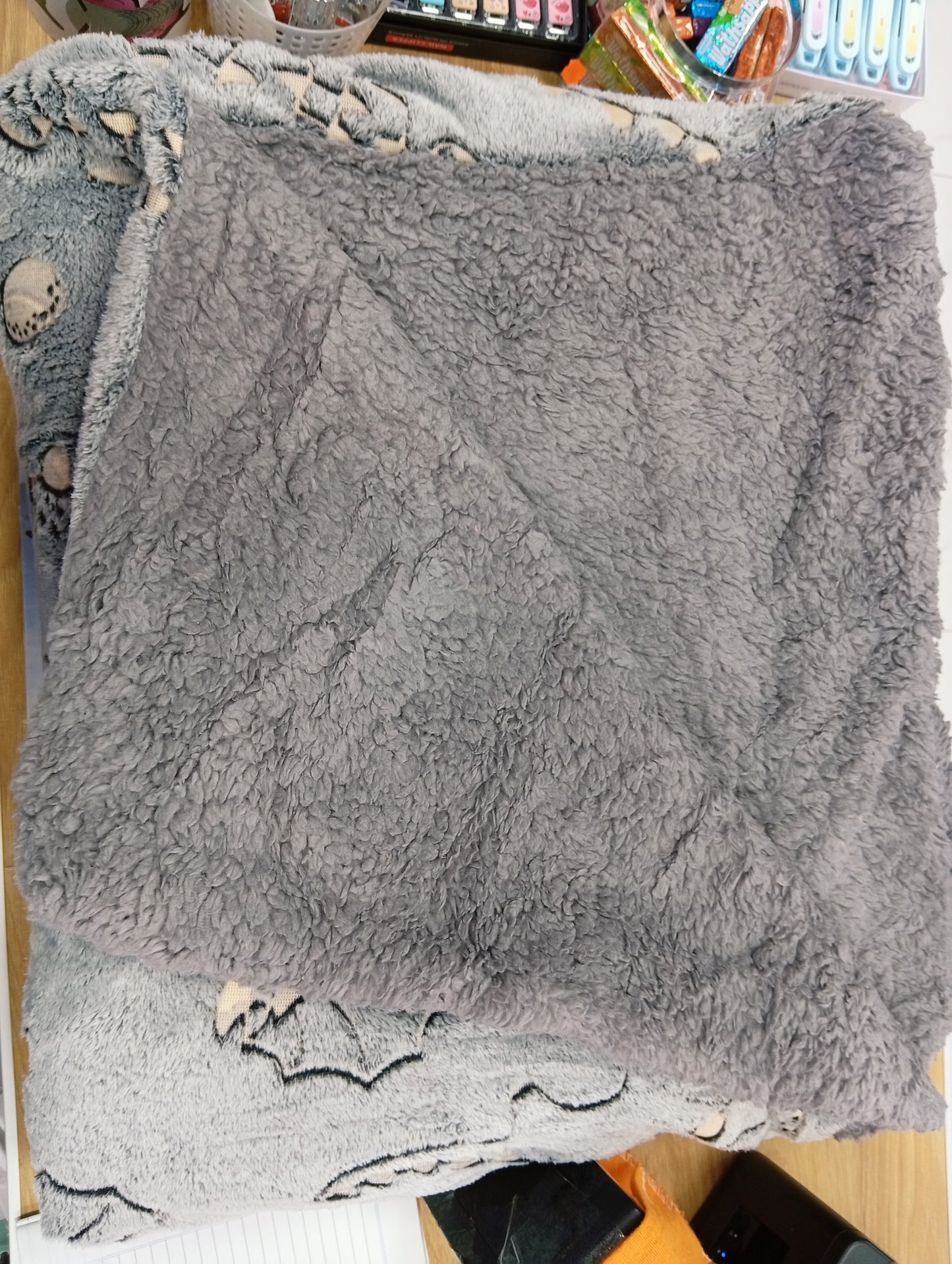Acolchado reversible, brilla en la oscuridad, 2 plazas
