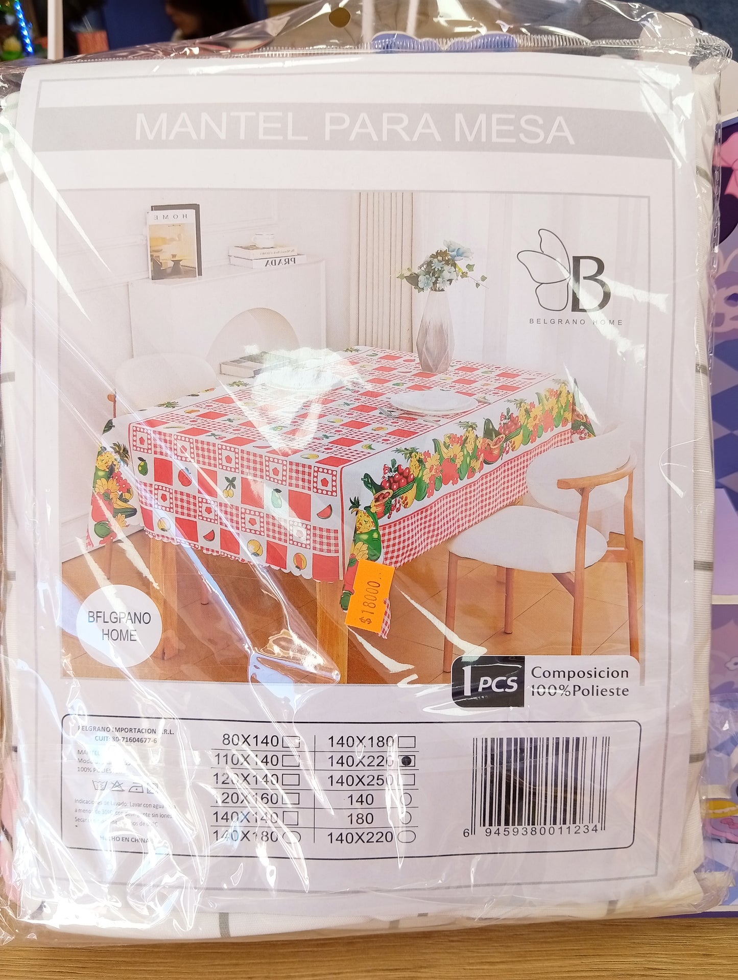 Mantel con diseño Belgrano Home