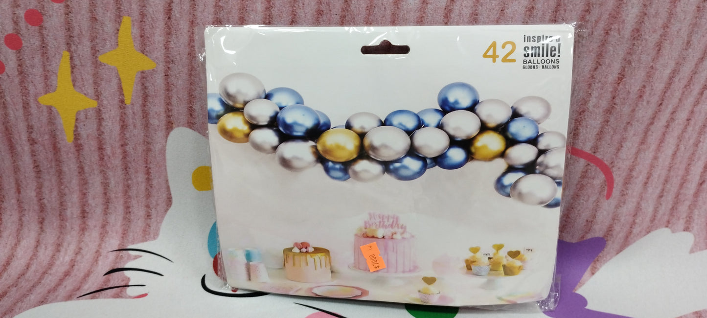 Set de globos perlados 42 unidad
