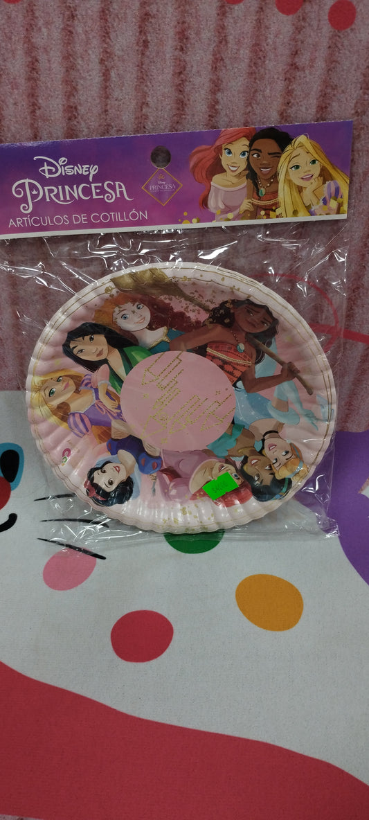 Platitos de cartón de princesas