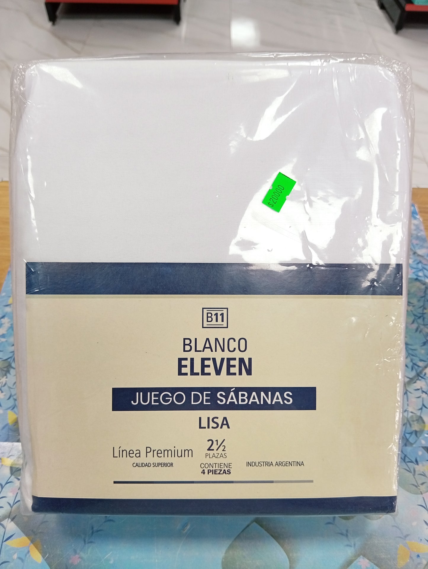 Juego de sábanas lisa Blanco Eleven