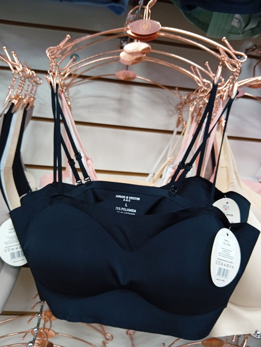 Corpiño con tiras. Talle: XL, M, L.
