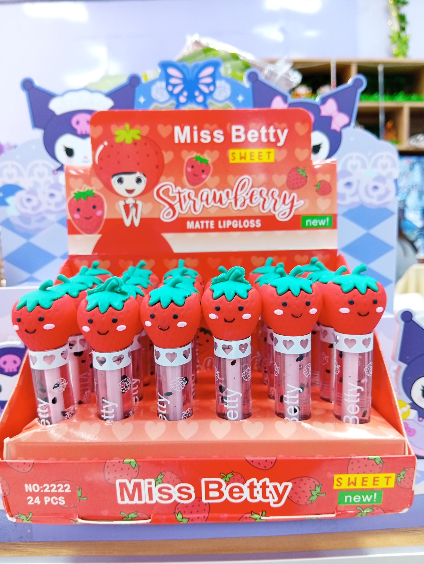 Matte lipgloss Strawberry Miss Betty