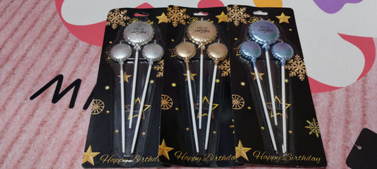 Vela de cumpleaños forma de tapitas