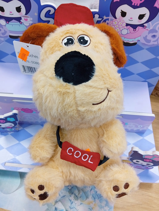 Perrito con gorrita y bolsito