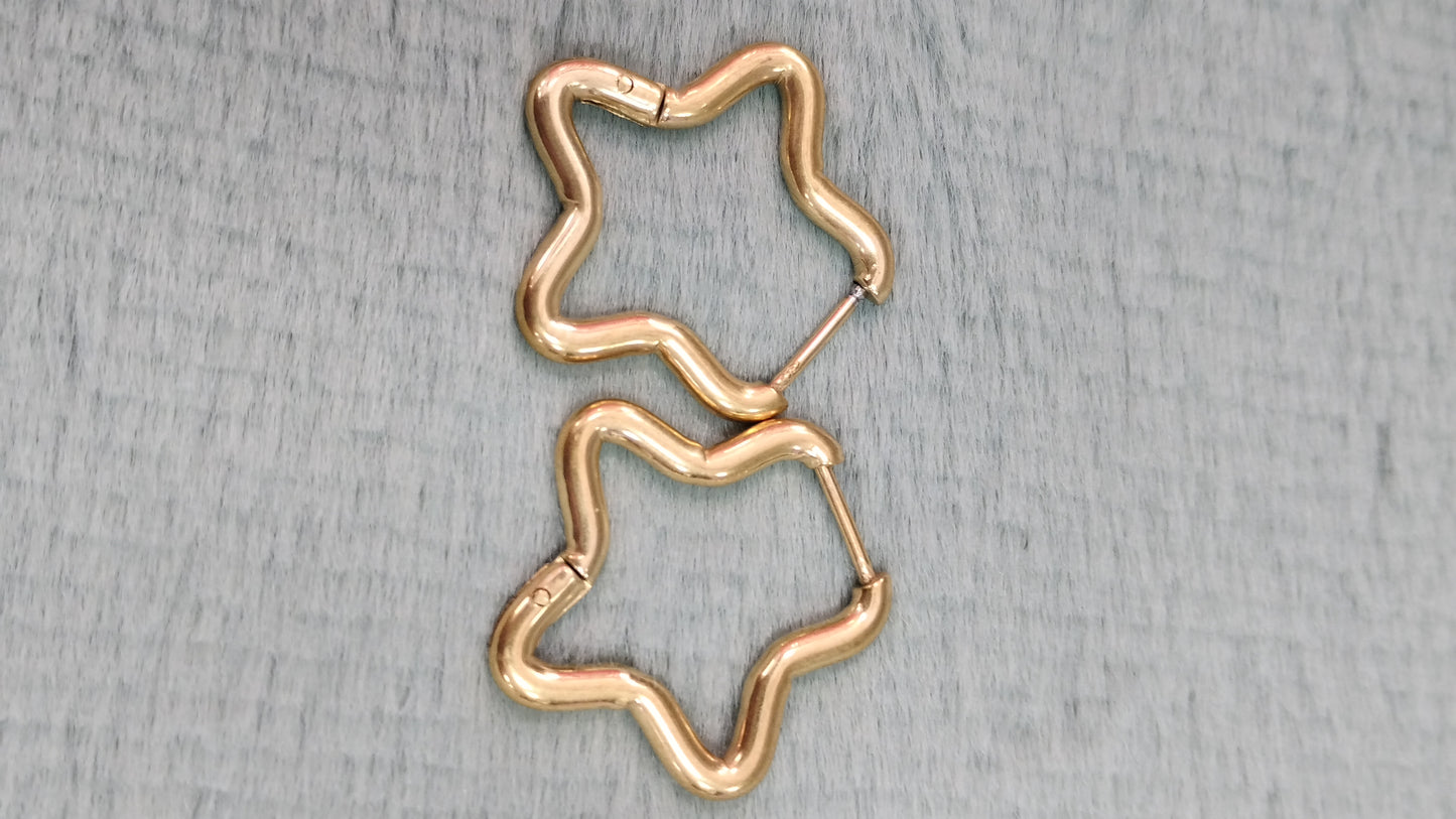 Aros de acero dorado