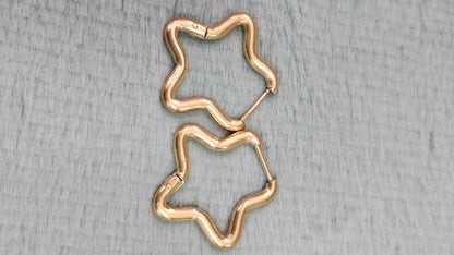 Aros de acero dorado