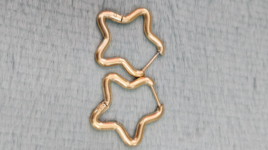 Aros de acero dorado