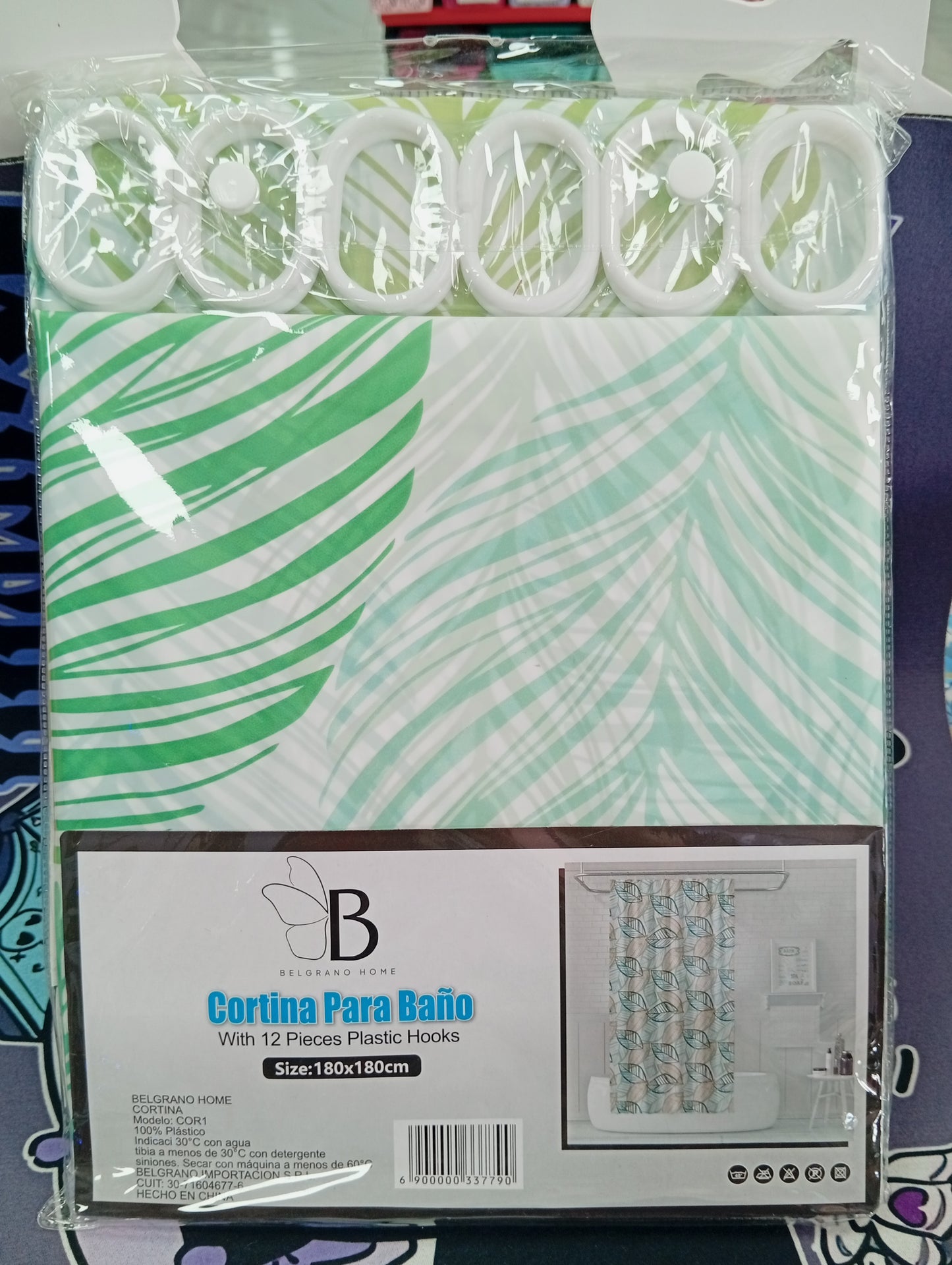 Cortina de baño Belgrano Home
