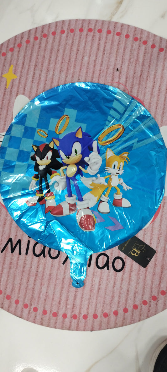 Globo metalizado de Sonic the hedgehog