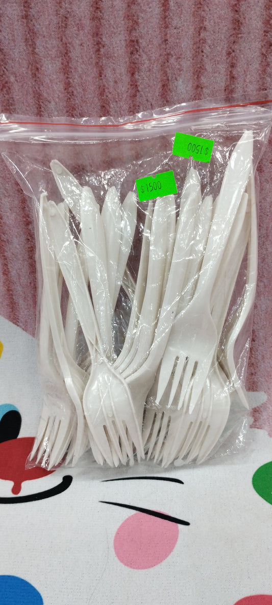 Tenedor descartables