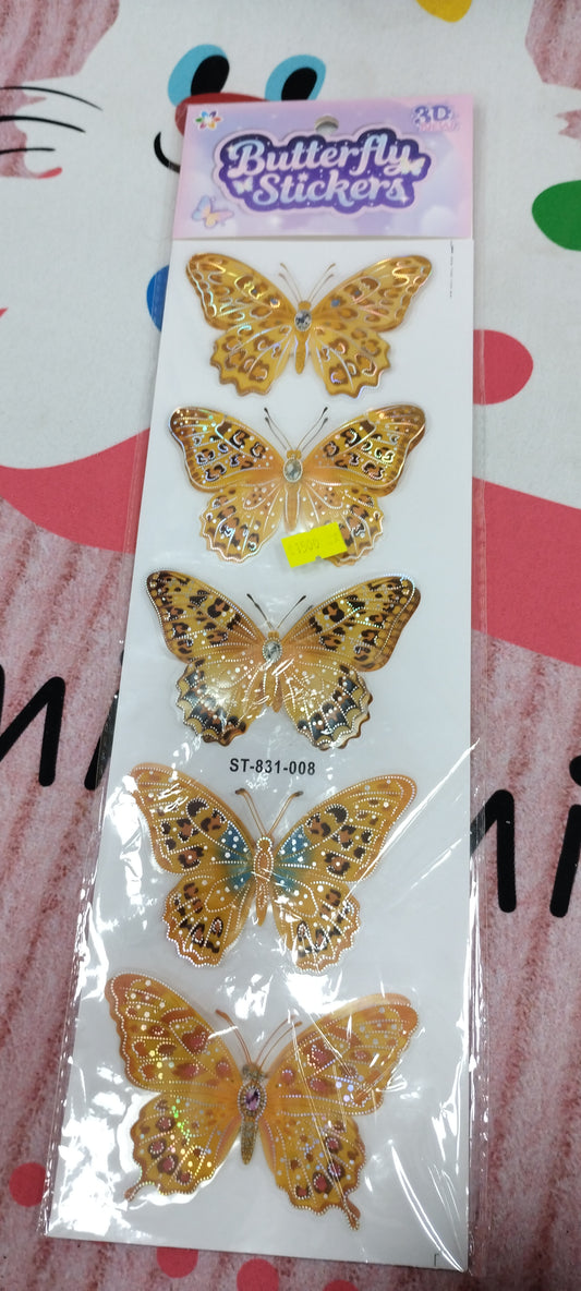 Mariposas decorativas 3d autoadhesivas