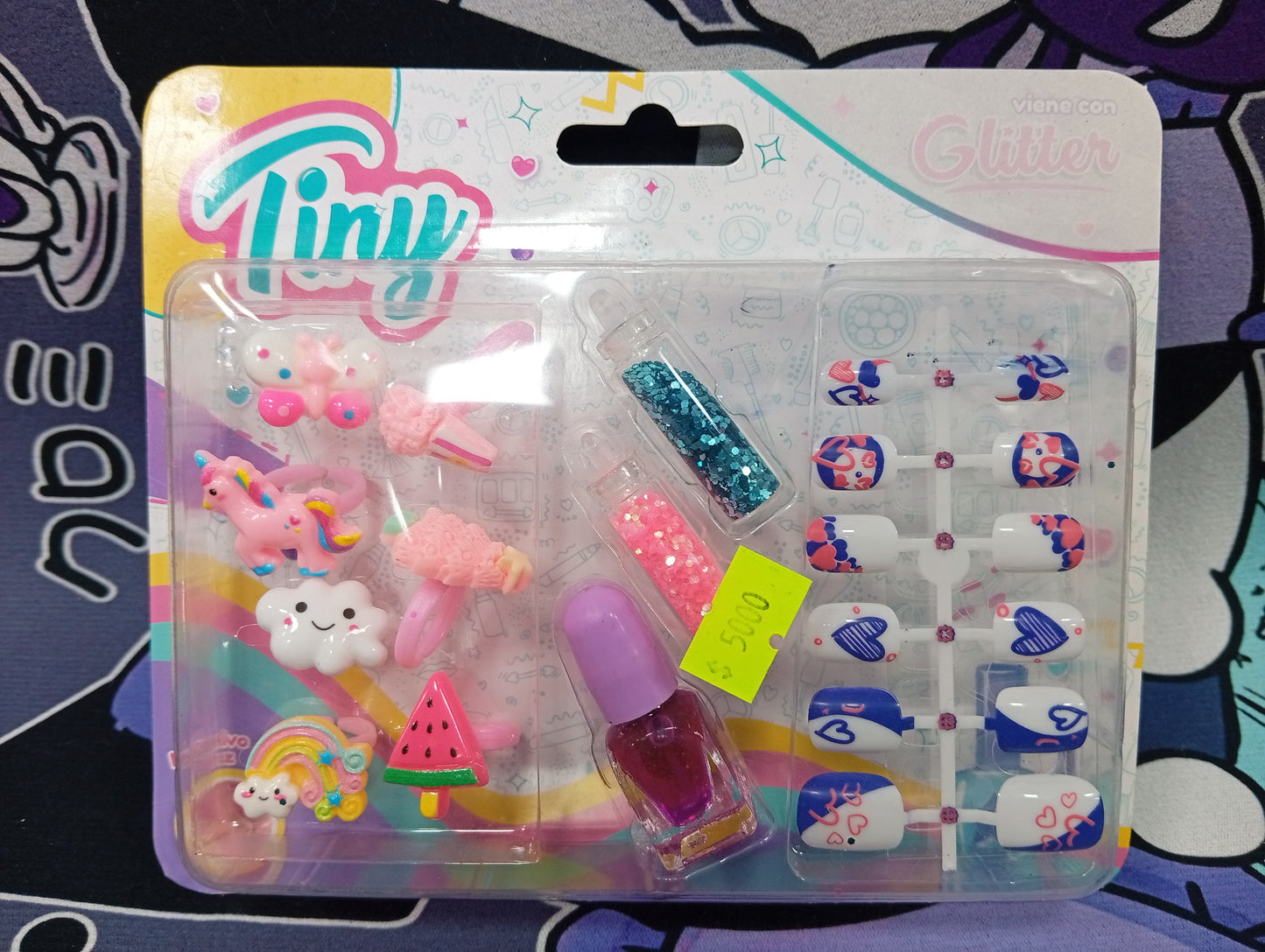Kit Tiny belleza para niñas, incluye glitter