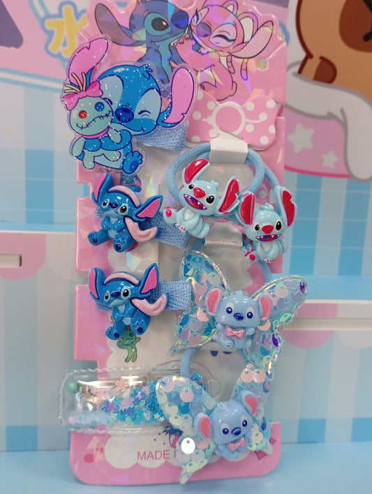 Hebillas y colitas Stitch