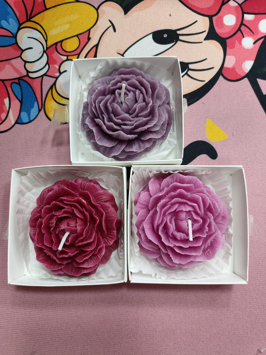 Velas con forma de flor