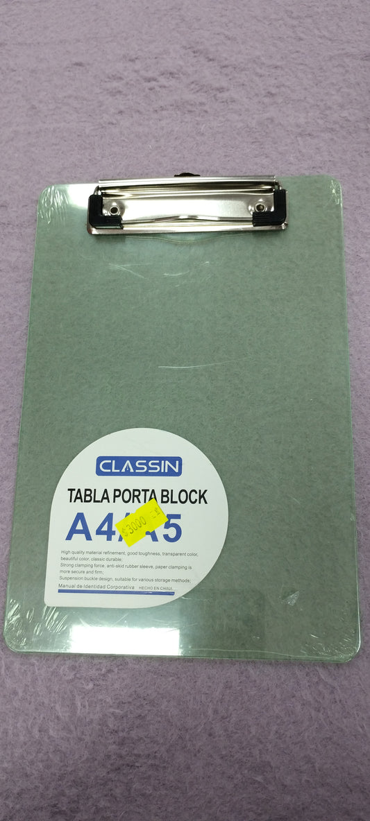 Tabla porta block