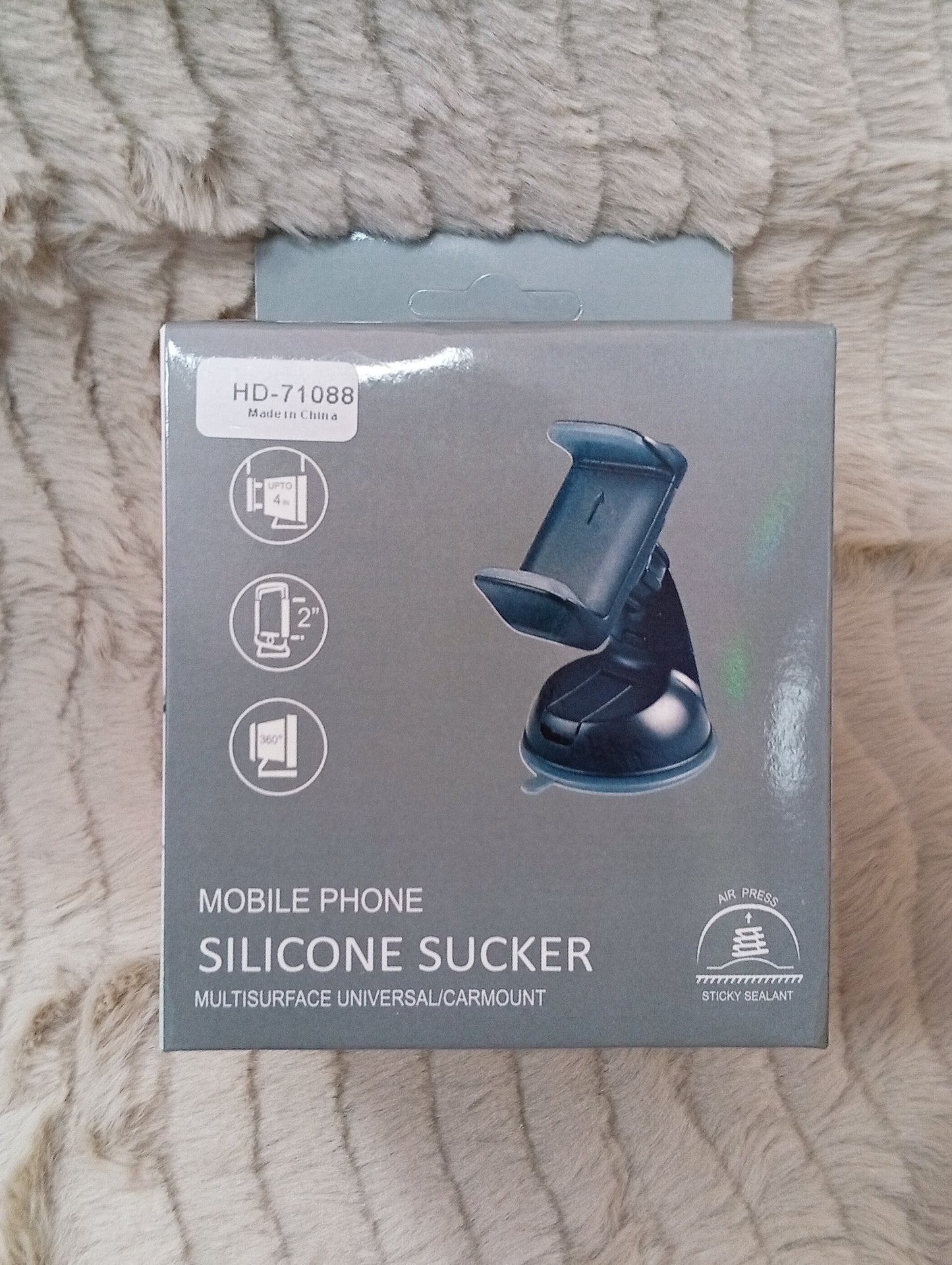 Mobile phone silicone sucker