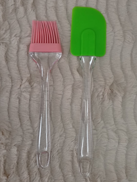 Espátula y pincel