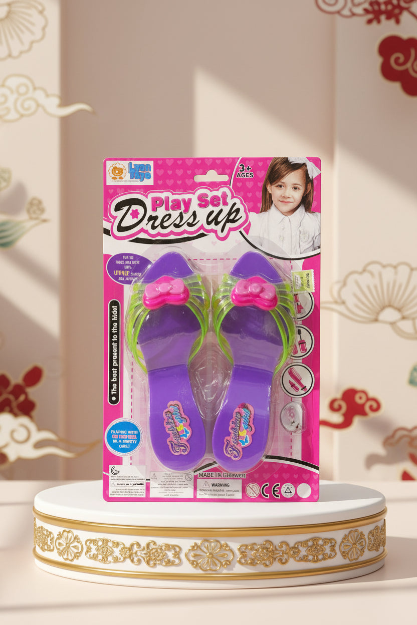 Zapato Taco Princesa Con Glitter